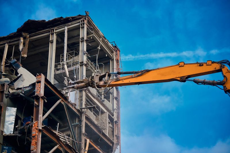 Industrial Demolition in Progress